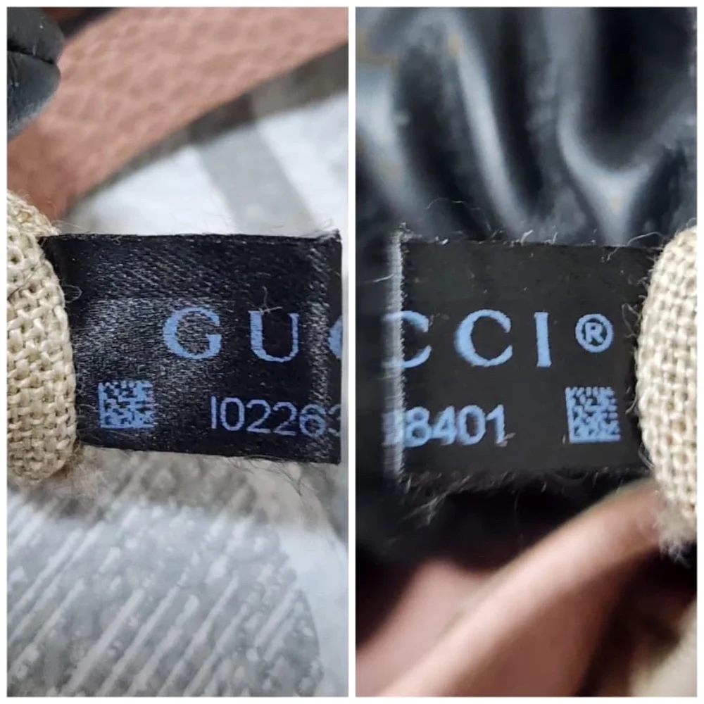 Authentic Gucci Small GG Canvas Bree satchel Bag Beige/Pink